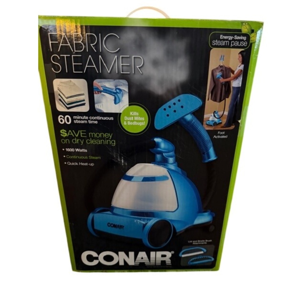 Conair Ultimate Fabric Steamer GS7TXR Blue Foot Activated 60 Min‎ Steam NEW
